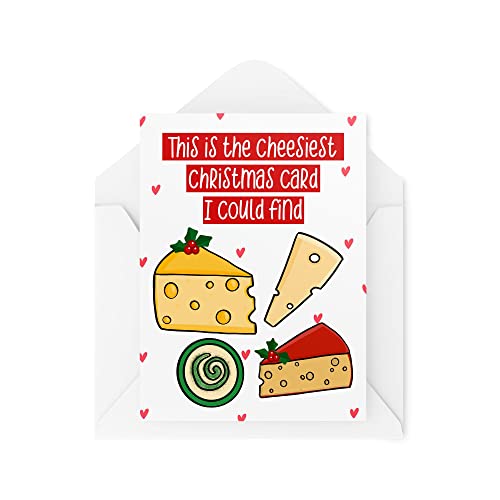 Śmieszne nowości kartki świąteczne | This Is The Cheesiest Card I Could Find | Prezent świąteczny Boże Narodzenie świętowanie | żart przekomarzania się śmieszne | CBH1397