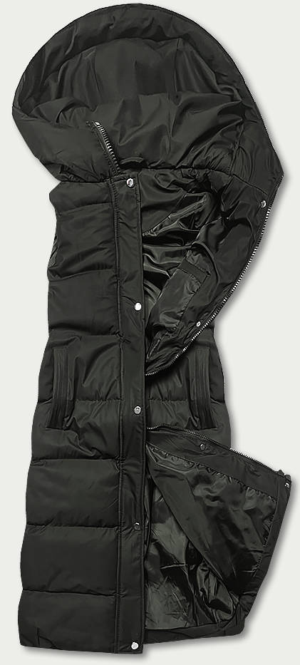 DŁUGA PUCHOWA KAMIZELKA DAMSKA ARMY (5M728-136) - J.STYLE