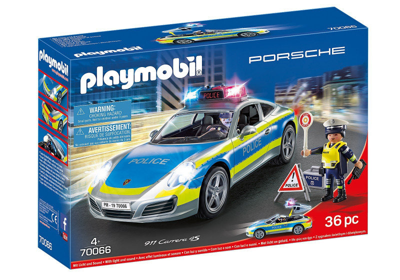 Playmobil Porsche  Carrera 4S Police - White 70066