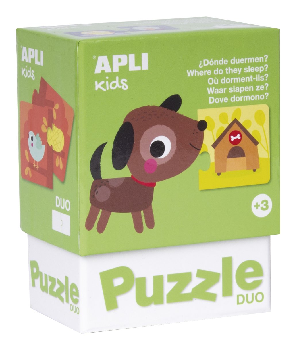 Apli Kids Puzzle dwuczęściowe Kids - Gdzie mieszkają zwierzątka$41 3+