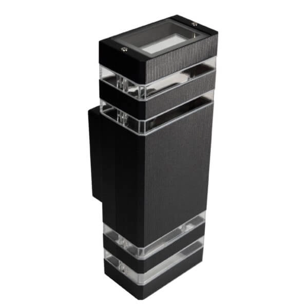 Elewacyjny kinkiet zewnętrzny kinkiet metal Santa 13649 czarny