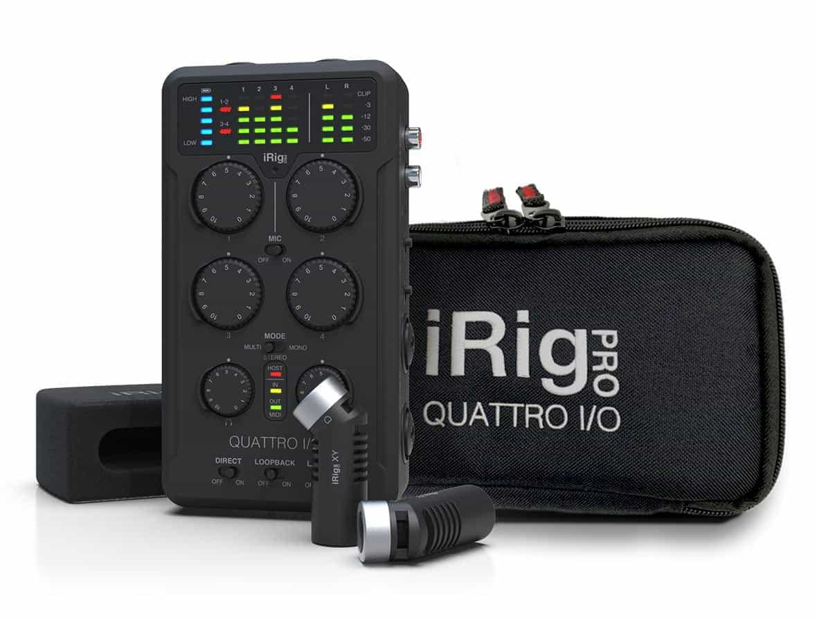 ‌IK Multimedia iRig Pro Quattro I/O Deluxe - Przenośny rejestrator ♦ 30 DNI NA ZWROT ♦ GWARANCJA DOOR-TO-DOOR ♦ SZYBKA WYSYŁKA