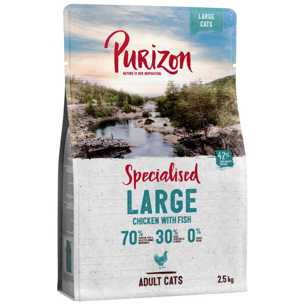 Purizon Large Adult, kurczak i ryba  bez zbóż - 2,5 g