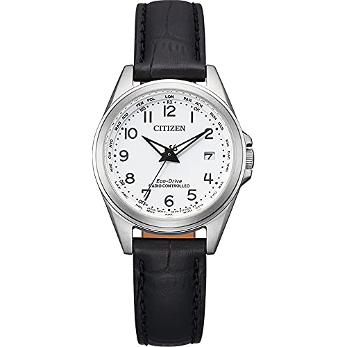 Citizen zegarki analogowe eco drive 32019593, biały, One Size, pasek