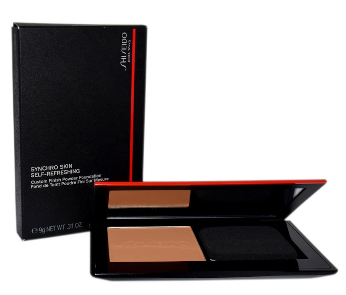 Shiseido Synchro Skin Self-Refreshing Custom Finish Powder Foundation podkład w pudrze odcień 410 9 g