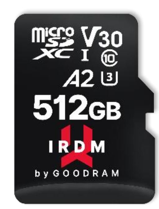 Goodram IRDM M2AA MicroSDXC 512GB UHS-I/U3 A2 V30 IR-M2AA-5120R12 IR-M2AA-5120R12