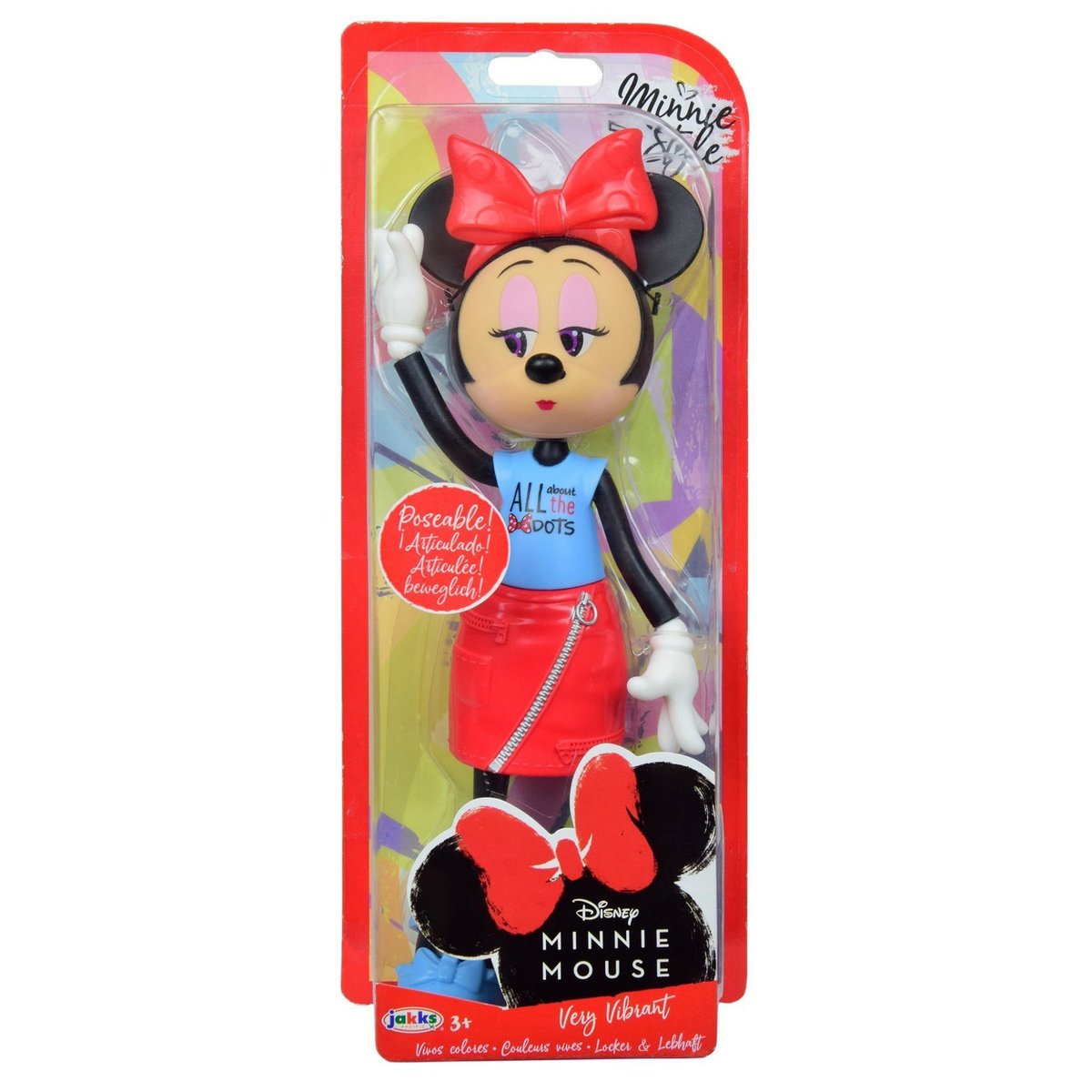 Jakks Pacific Disney. Minnie Mouse. Very Vibrant. Lalka