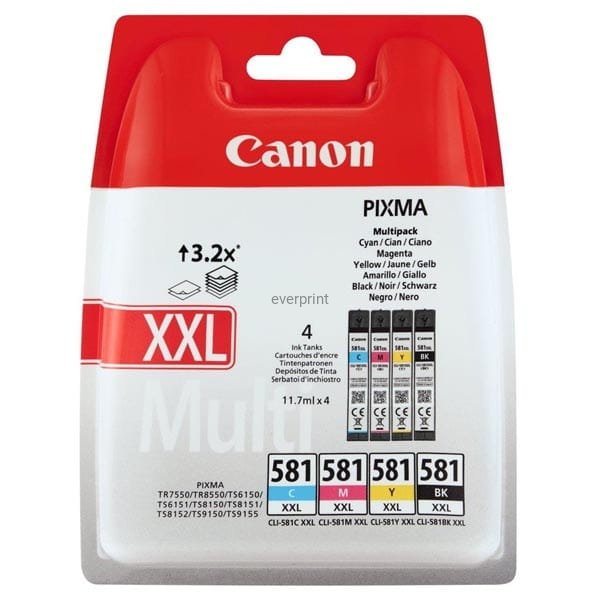 Canon Ink CLI-581 X XL C/M/Y/BK Multi 1998C005