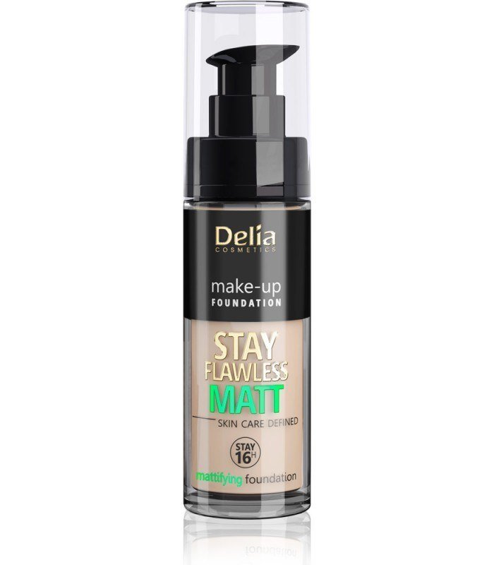 DELIA Stay Flawless Matt Podkład matujący 405 Peach Natural 30ml