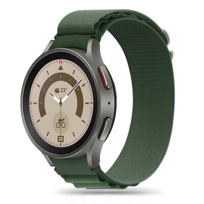 Tech-Protect Pasek Nylon Pro do Galaxy Watch 4 / 5 / 5 Pro military green