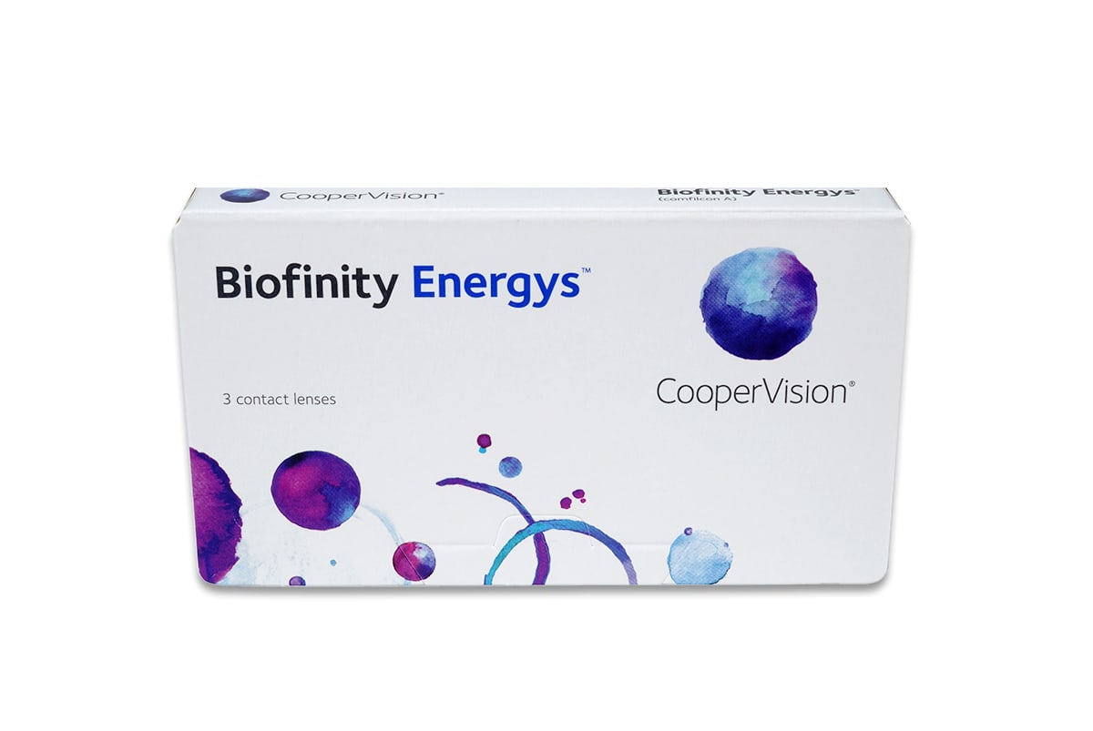 CooperVision Biofinity Energys 3 szt. Soczewki miesięczne (-8.00 dpt & BC 8.6)