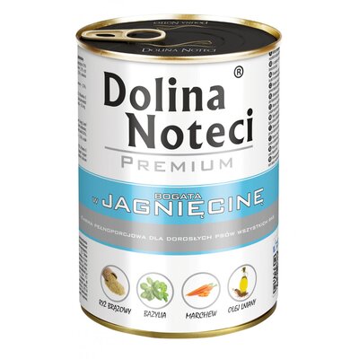 Dolina Noteci Premium Pies Junior Jagnięcina puszka 400g