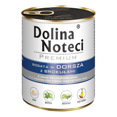 Dolina Noteci Premium bogata w dorsza z brokułami 800 g