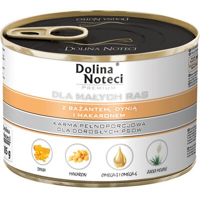 Dolina Noteci Premium Małe Rasy Z Bażantem Dynią I Makaronem 185g