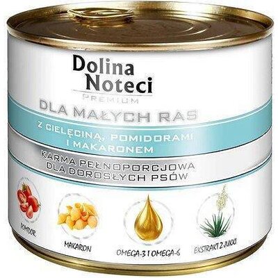 Dolina Noteci Premium Małe Rasy Z Cielęciną Pomidorami I Makaronem 185g