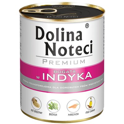 Dolina Noteci Premium Pies Indyk Puszka 800g 12 szt