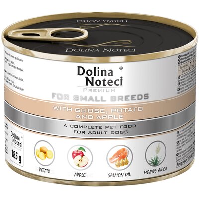 Dolina Noteci Premium Małe Rasy Z Gęsią Ziemniakami I Jabłkiem 185g