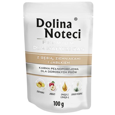 Dolina Noteci Premium Pies Gęś, ziemniaki i jabłko saszetka 100g MS_15851