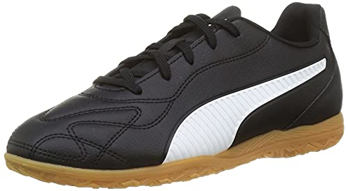PUMA Unisex dziecięce buty piłkarskie Monarch II It Jr, Czarna puma bia?a puma, 36 EU