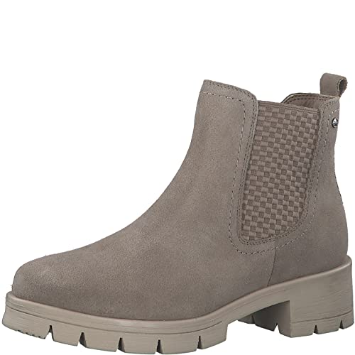 Tamaris Comfort Damskie botki 8-85412-29-348, kolor taupe, zamsz, 36 EU