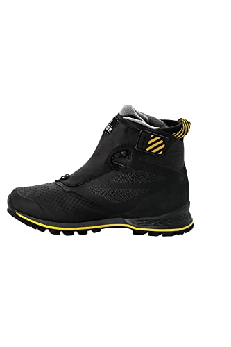Jack Wolfskin Męskie Buty Trekkingowe 1995 Series Texapore Mid M, Black Burly Yellow Xt, 41 Eu