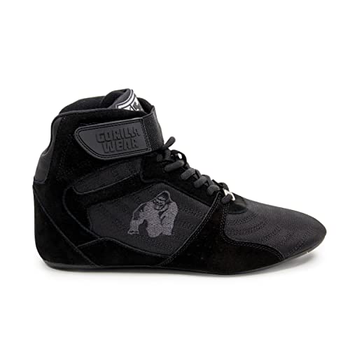 Gorilla Wear Perry High Tops Pro - czarne/czarne - buty do kulturystyki i fitnessu dla kobiet i mężczyzn, czarny, 45 EU