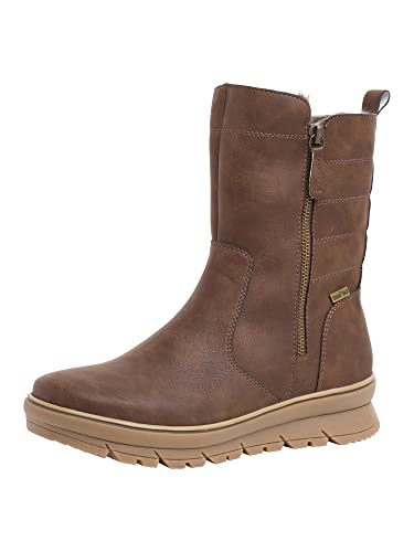 Jana Softline Damskie botki 8-8-26470-29-305, koniak, 39 EU