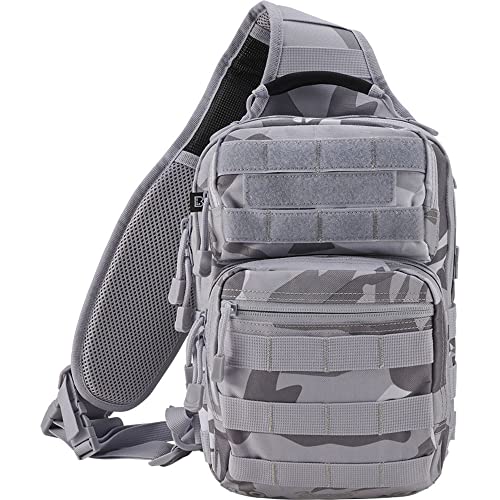 Brandit Unisex Cooper Sling Pack Medium, 8 litrów, Blizzard Camo, Medium - 8 Liter