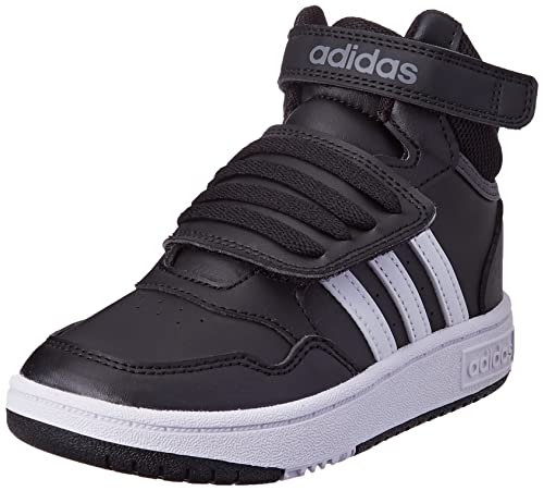 adidas Chłopięce unisex dzieci obręcze Mid 3.0 Ac I sneakersy, rdzeń czarny FTWR biały szary sześć, 3 UK dziecko