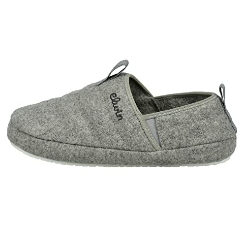 Elwin Shoes Męskie kapcie Merlin, szare, 45 EU, szary, 45 EU
