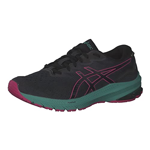 ASICS Damskie trampki Gt-1000 11 GTX, czarne fuksja czerwona, 3,5 UK