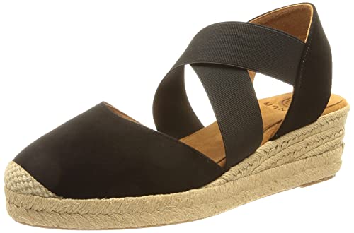 Unisa Damskie espadryle Cele_22_ks, czarny, 41 EU