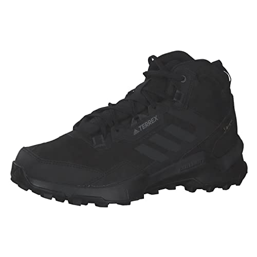 adidas Unisex Terrex Ax4 Mid GTX półbuty trekkingowe i do wędrówek, Wielokolorowa powłoka Negbás Carbon Gricua, 43 1/3 EU