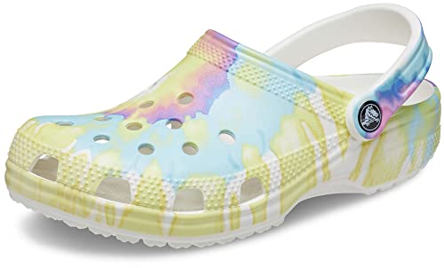 Crocs Unisex klasyczny batikowy chodak, Pastelowy barwnik do krawata, 39.5/41 EU
