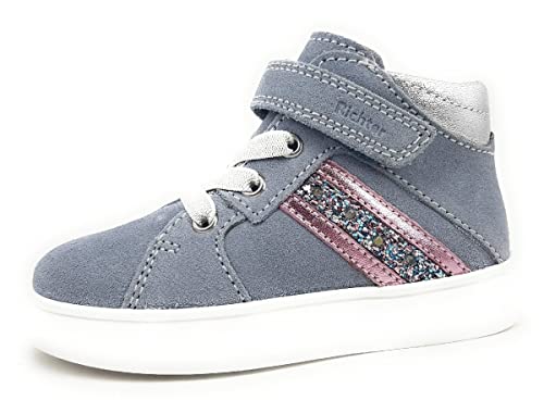 Richter Kinderschuhe Sneakersy dziewczęce Flora, Ciel Silver Candy - 29 EU
