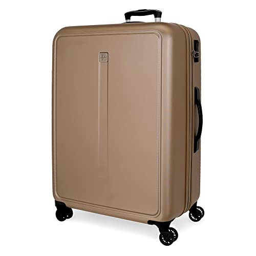 Roll Road Cambodya średnia walizka szara 48 x 68 x 27 cm sztywna ABS kombinezon boczny 72 l 3,8 kg 4 podwójne koła