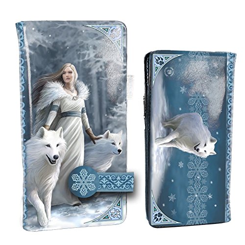 Nemesis Now Winter Guardians Anne Stokes wytłaczana torebka 18,5 cm niebieska, PU