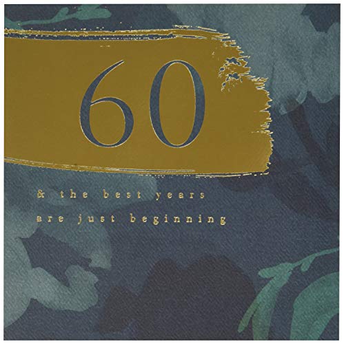 Kartka na 60. urodziny od Hallmark - klasyczny wzór na podstawie tekstu
