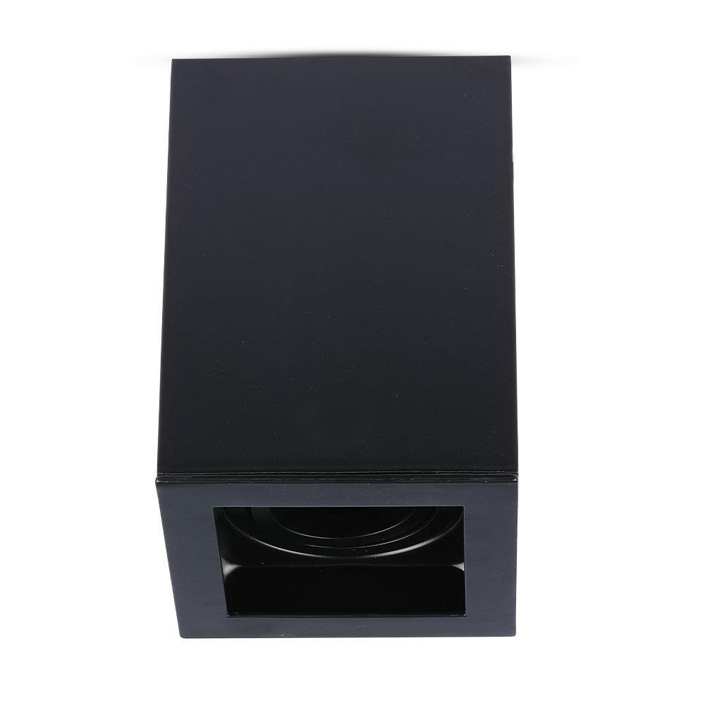 V-TAC Oprawa  Aluminiowa GU10 Kostka Kwadrat Natynkowa Czarna 142x100x100 VT-797