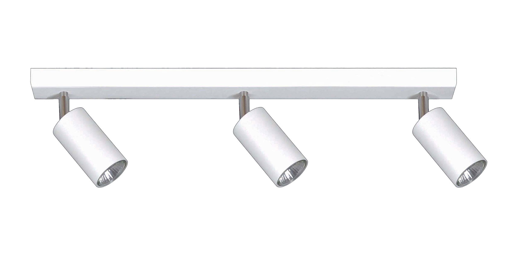 Biała trzypunktowa lampa sufitowa - 4X Biały S891 Madryt