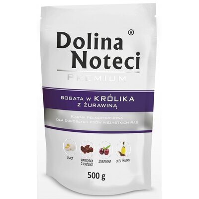 Dolina Noteci Premium Bogata W Królika Z Żurawiną 500 g