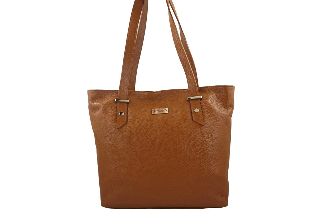 Shopper bag - duże torebki miejskie - Brązowe jasne