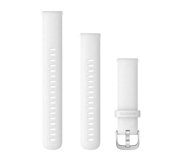 Garmin QuickFit silikon 18 mm (biały-srebrny)