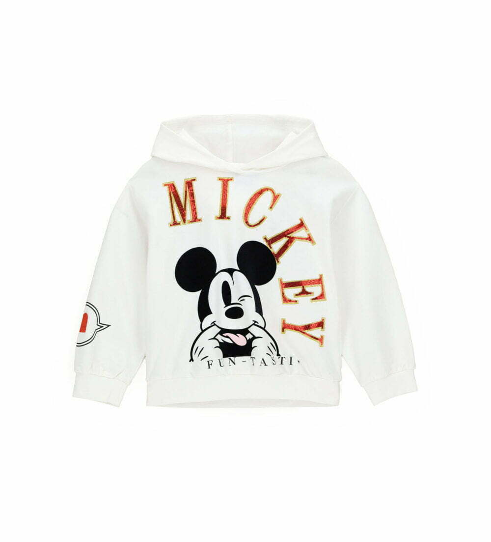 Bluza dziewczęca Mickey Original Marines biała