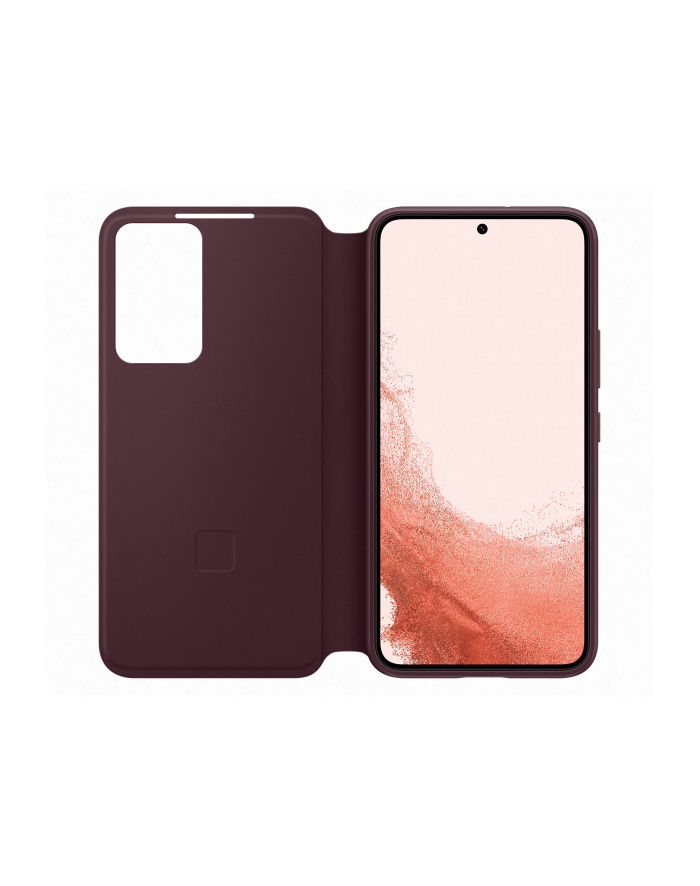 Samsung Smart Clear View Cover do Galaxy S22 Burgundowy EF-ZS901CEEGEW