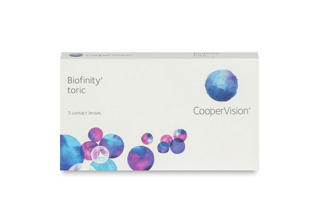 CooperVision Biofinity Toric 3 szt. Soczewki miesięczne (-1.00 dpt, Cyl. -1.75, Axis 30 & BC 8.7)