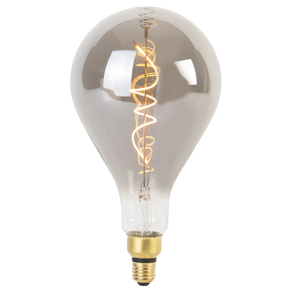 LUEDD Żarówka LED spiralna E27 ściemnialna A165 dymna 4W 120 lm 1800K