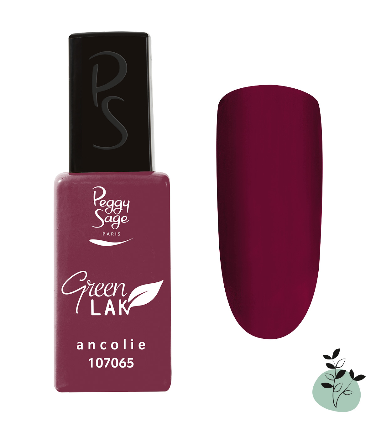 Peggy Sage Green Lak, lakier do paznokci utwardzany lampą UV/LED, ancolie, 10ml