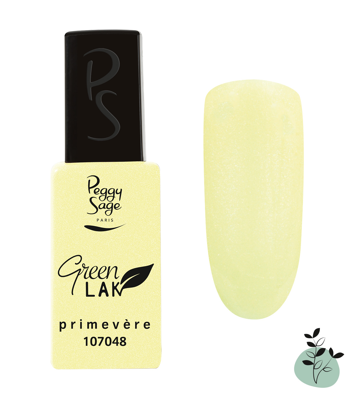 Peggy Sage Green Lak, lakier do paznokci utwardzany lampą UV/LED, primevere, 10ml