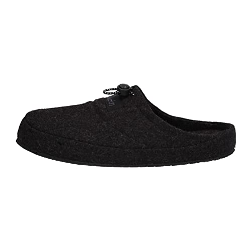 Elwin Shoes Męskie kapcie Merlin, czarne, 46 EU, czarny, 46 EU